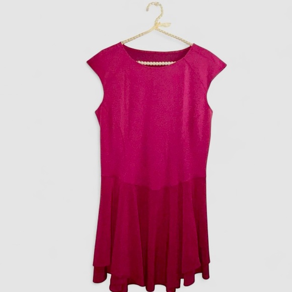 Lululemon Everlux Mesh Back Tennis Dress - Magenta Fit-and-Flare Size 10 - Picture 7 of 8